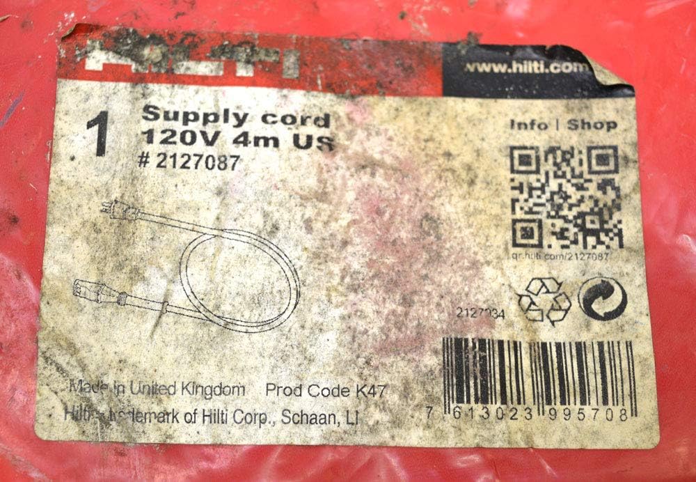Hilti 2127087TE Detachable Power Cord