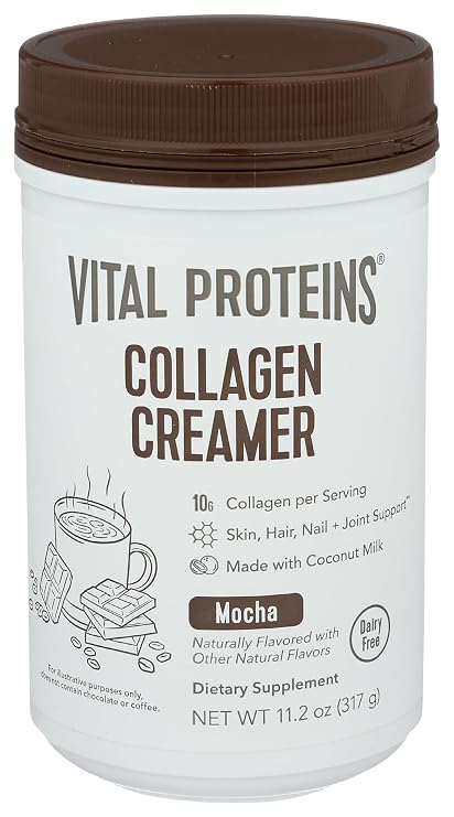 Vital Proteins Collagen Peptides Powder - Mocha Coffee Creamer for Hair, Skin & Nails Support, 11 Oz