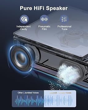 CD Player Portable, Leapwell Portable CD Player with Speakers Bluetooth Rechargeable, Small Compact Retro CD Players for Home, Personal Desktop CD Player with USB FM Black
