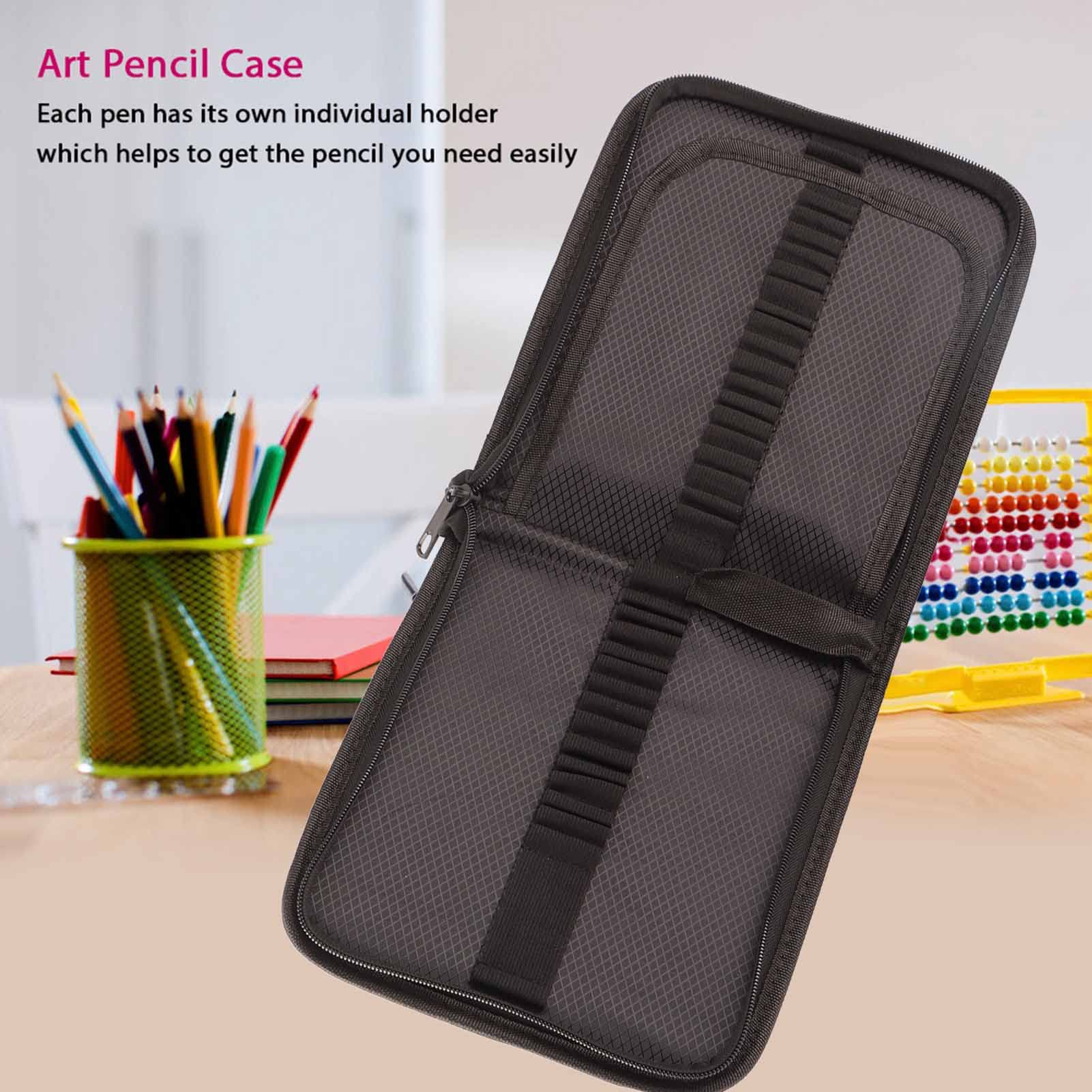 Ejoyous Astuccio per Matite, Astuccio in Tela 72 o 120 Scomparti con Supporti Elastici Individuali Portaoggetti Pieghevole con Cerniera Organizzatore di Grande capacità per Studenti Artisti Schizzi