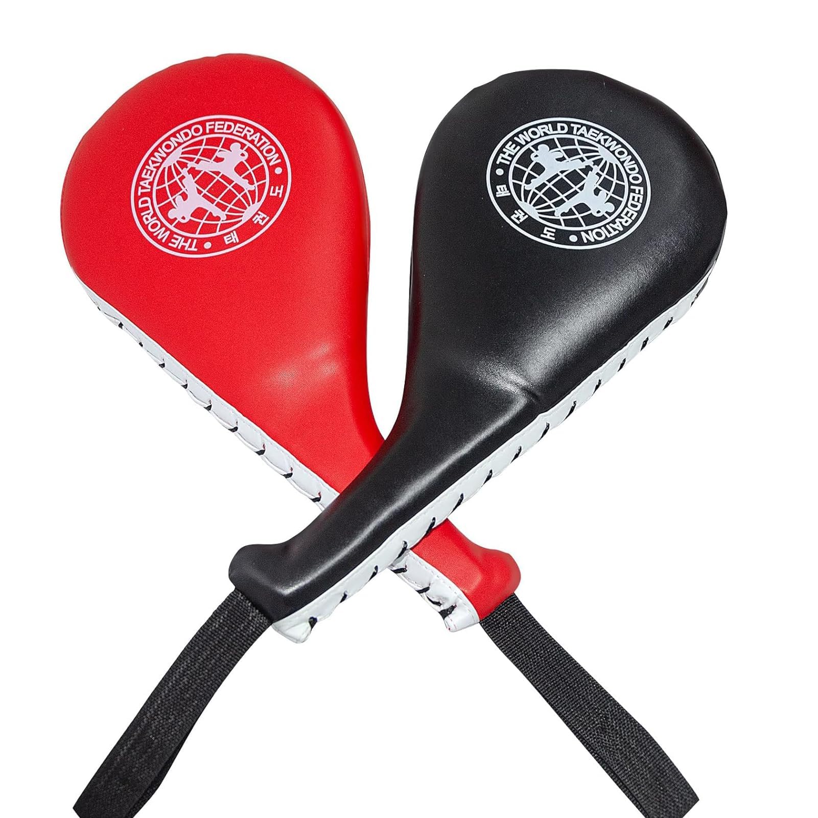 Khazna Taekwondo Kick Pads, 2 Pack Durable Striking Target Paddles, TKD Karate Martial Arts Strike Targets Kickboxing Training Equipment Sparring Gear,Karate Kicking Target for Kids Youth Adult