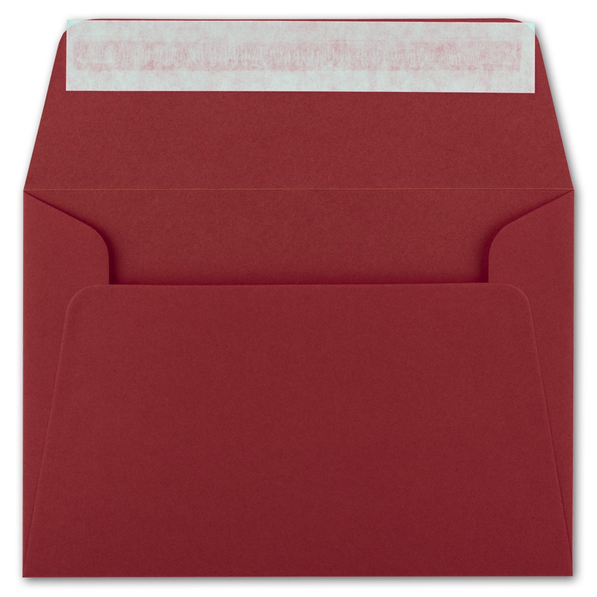 Buste per lettere, in colori vivaci, formato B6, di dimensioni 175 x 125 mm, chiusura adesiva 400 Umschläge rosso scuro