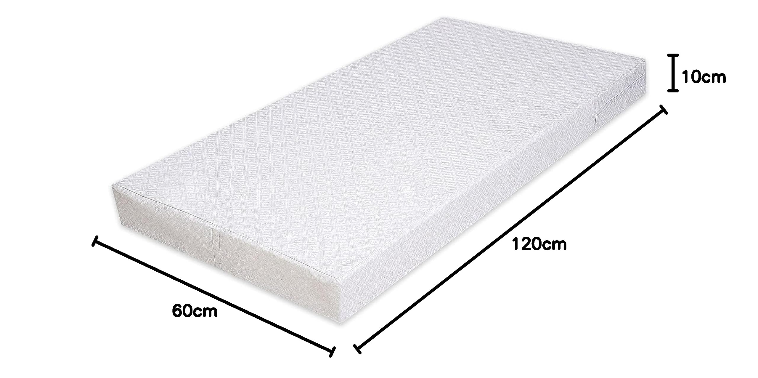 Materasso in schiuma fredda 60x120 | Materass per lettino, Materass per lettino per bambini, Materasso anti-soffocamento Mettress singolo | Schiuma Mattereso culla per neonato