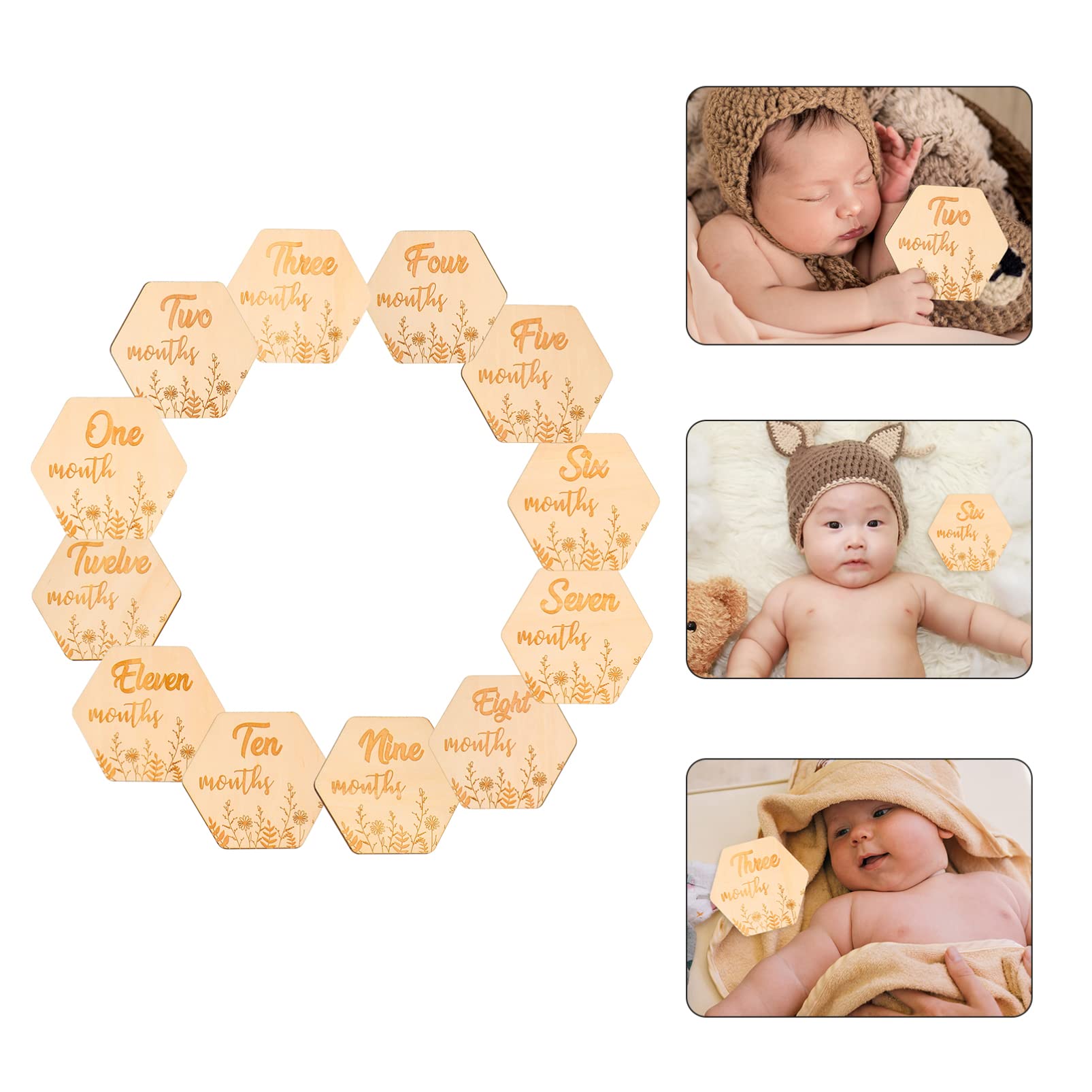 DECHOUS 36stücke Teiliges Meilensteinkarten Für Junge Mädchen Dekorative Fotokarten Für Neugeborene Monatliche Erinnerungen Für Babyshower Und Besondere Anlässe Wunderschönes Design