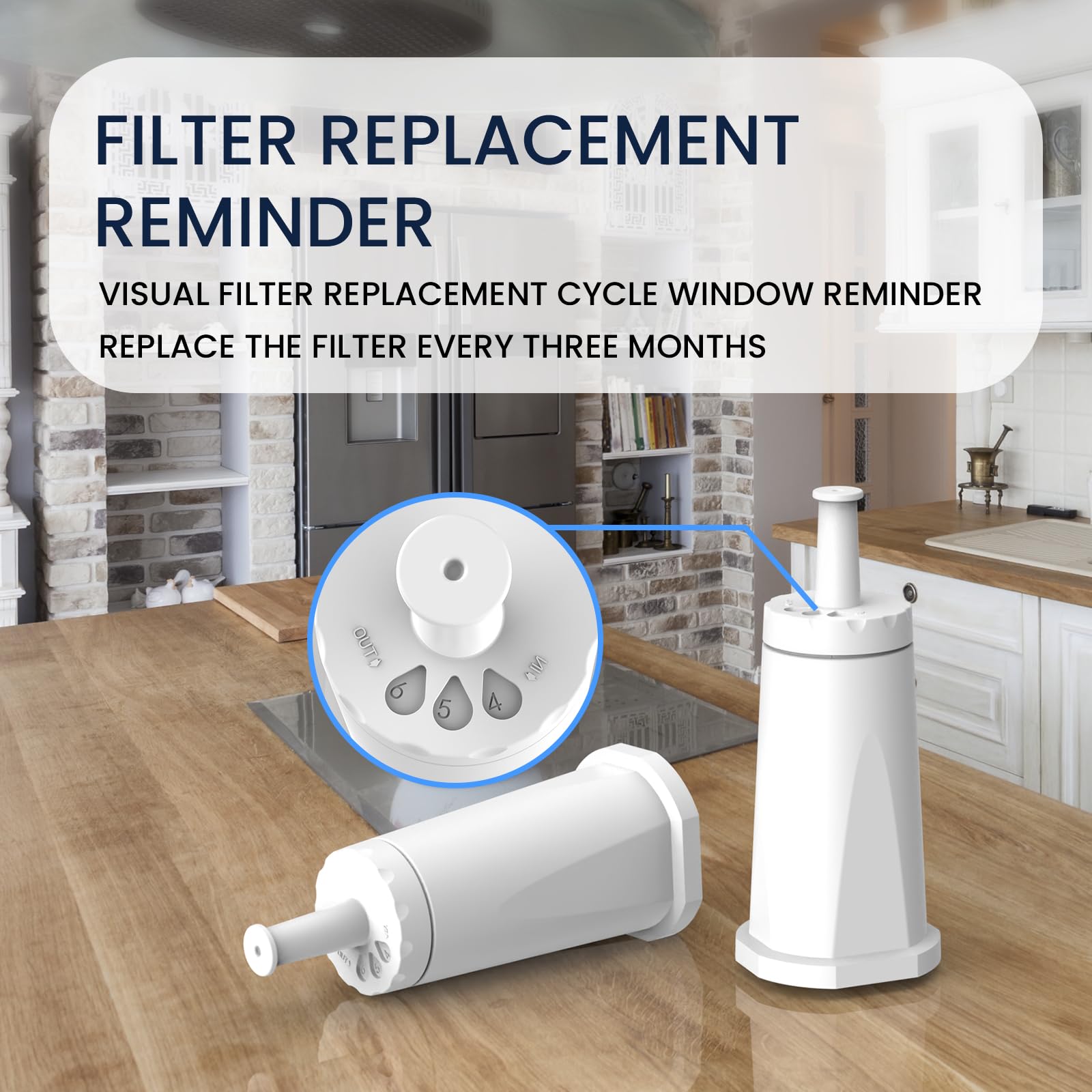 GLACIER FRESH (4 Pack) Water Filter Compatible with Sage® Coffee Machines Barista Express Pro Oracle Touch - Image 3