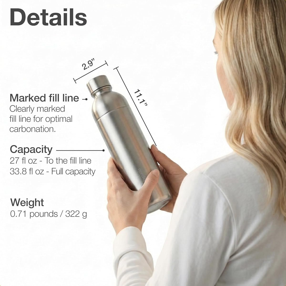 Aarke Carbonator 3 - Polished Steel view 4