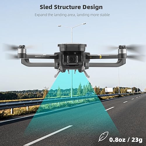 Miniatura 4 de HeiyRC Tren de aterrizaje para Holy Stone HS720G, extensiones plegables Protector de soporte de pierna Accesorios para drones - Fácil de almacenar,
