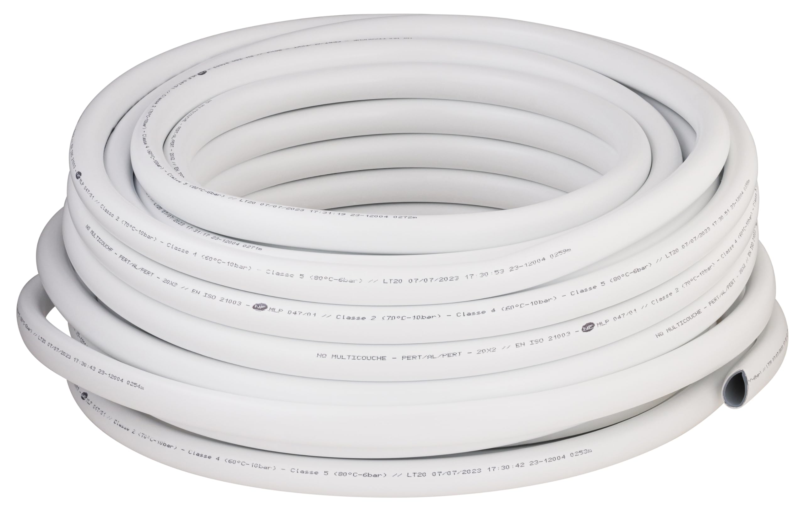 Couronne Tube Multicouche Nu diamètre 20 millimètres - Longueur 25 mètres - Norme NF 545 pour réseau d'eau potable et chauffage NOYON & THIEBAULT