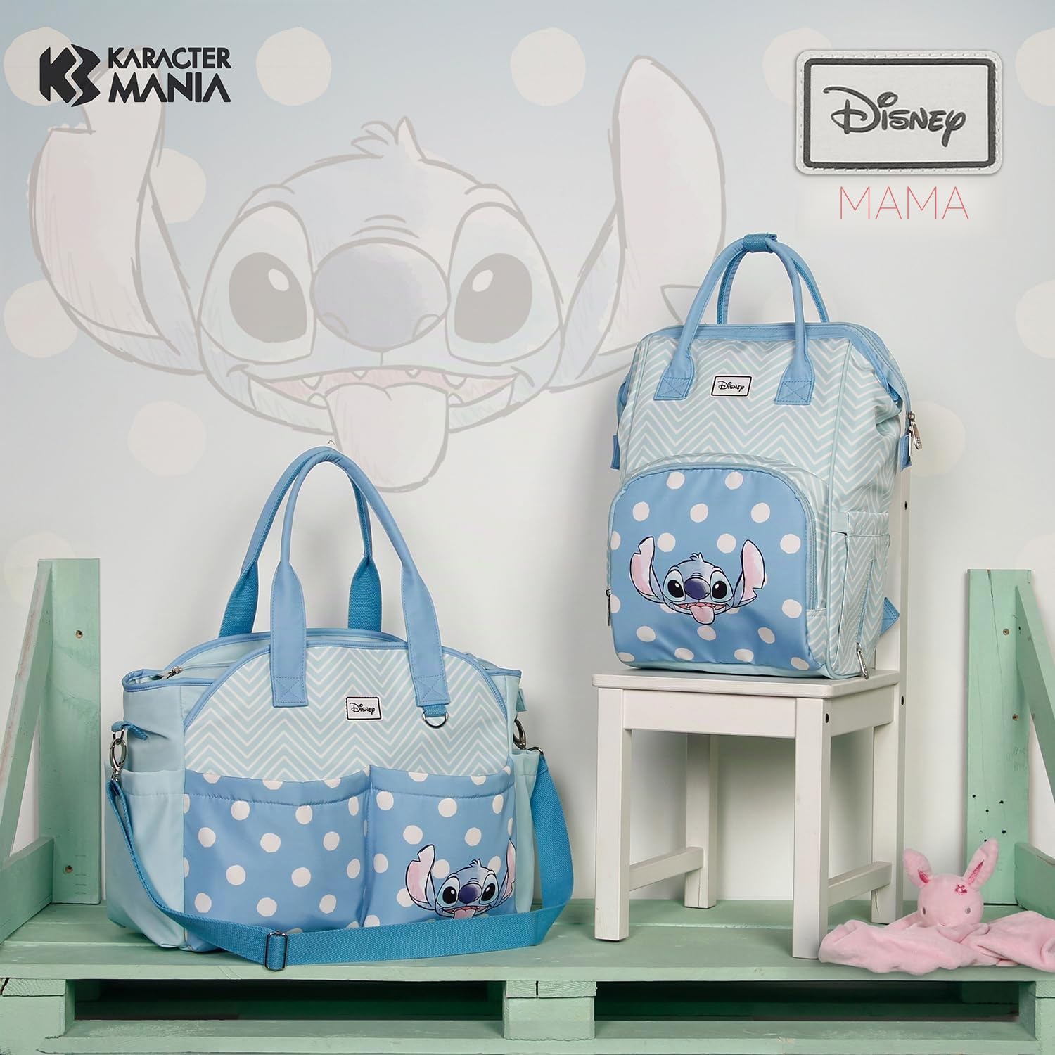 Disney Lilo und Stitch Lovely-Mommy Tasche für Kinderwagen, Grün