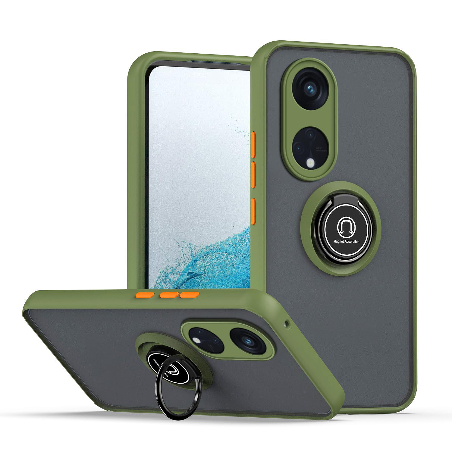 xinyunew Cover con Cordino per Oppo RENO 8 Pro,Custodia Trasparente con Collana Tracolla Laccio Collo Ultra Sottile Morbido TPU Silicone Antiurto AntiGraffio Antiscivolo Case
