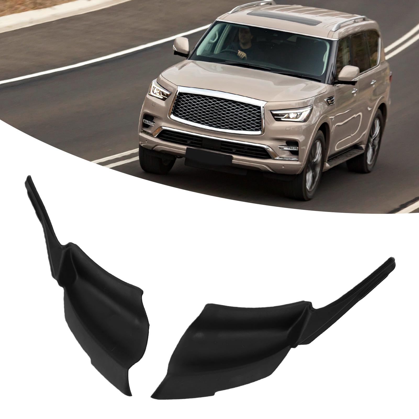 Wiper Side Cowl Cover Trim Panel do Infiniti QX56 QX80
