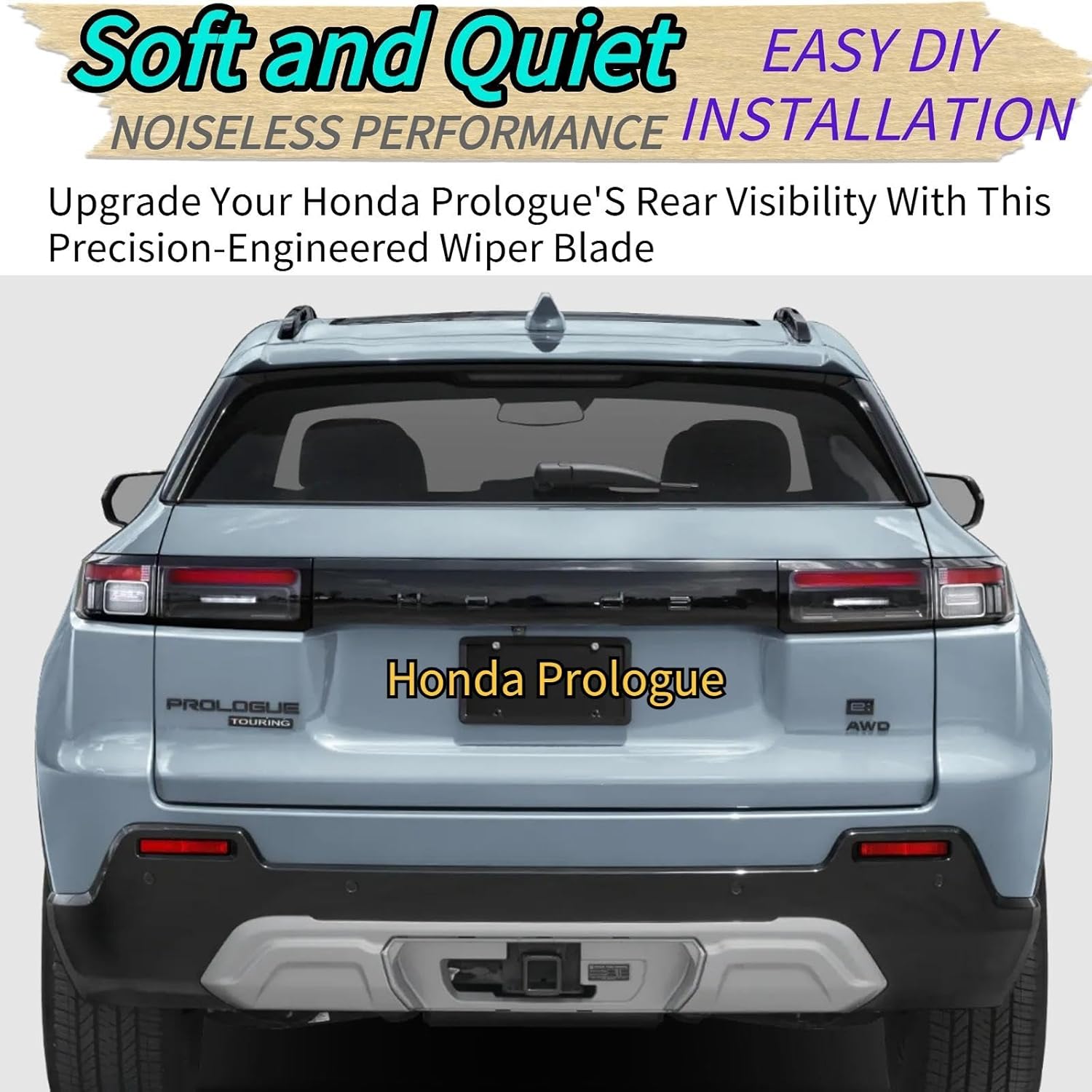 Rear Wiper Blade for Honda Prologue EV 2024 2025 Electric | Exact Fit EX, Elite, Touring Models | OEM Replacement All-Weather All Season Rear Back Windshield Wiper Blade