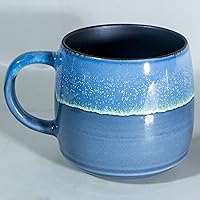 Vista 2 de Large Ceramic Coffee Mugs, 20 Oz Oversized Pottery Coffee Mugs Handmade,Big Stoneware Tea Cups for Office and Home(Grey)