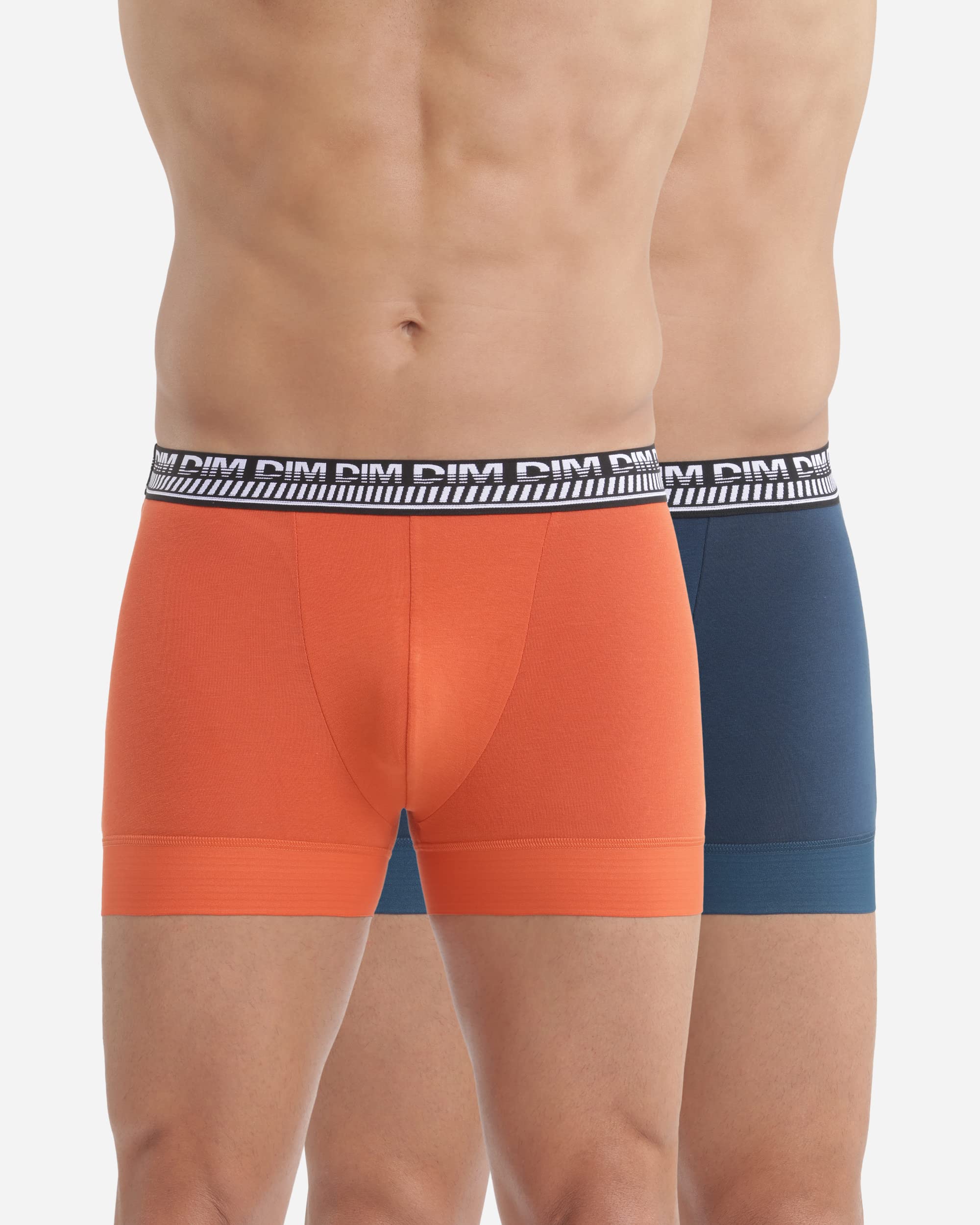 Dim Juego de 2 bóxers para hombre en algodón elástico Stay and Fit Hombre x2