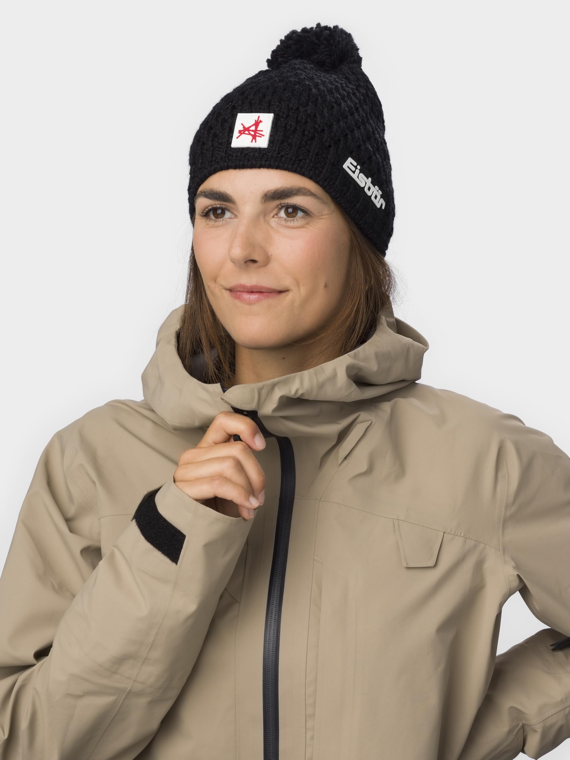 Eisbär Gorro de invierno para mujer, con forro polar que protege del frío y el viento, transpirable, elástico, de Austria