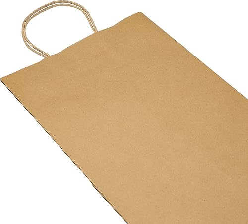 Miniatura 2 de PTP - 250 bolsas de mano para regalo, de papel, Kraft  Perfectas para cumpleaños, bodas, vacaciones y toda ocasión  Colores blanco o natural  Varios