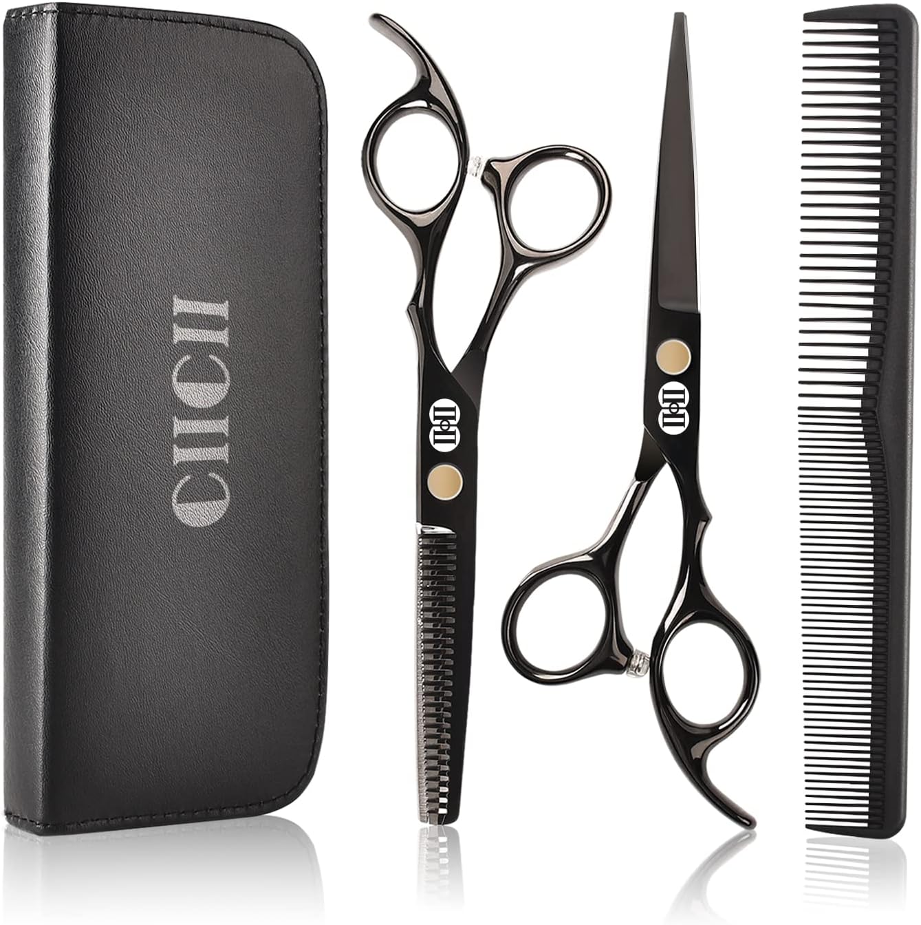CIICII Hair Cutting Scissors Shears Kit, Professional