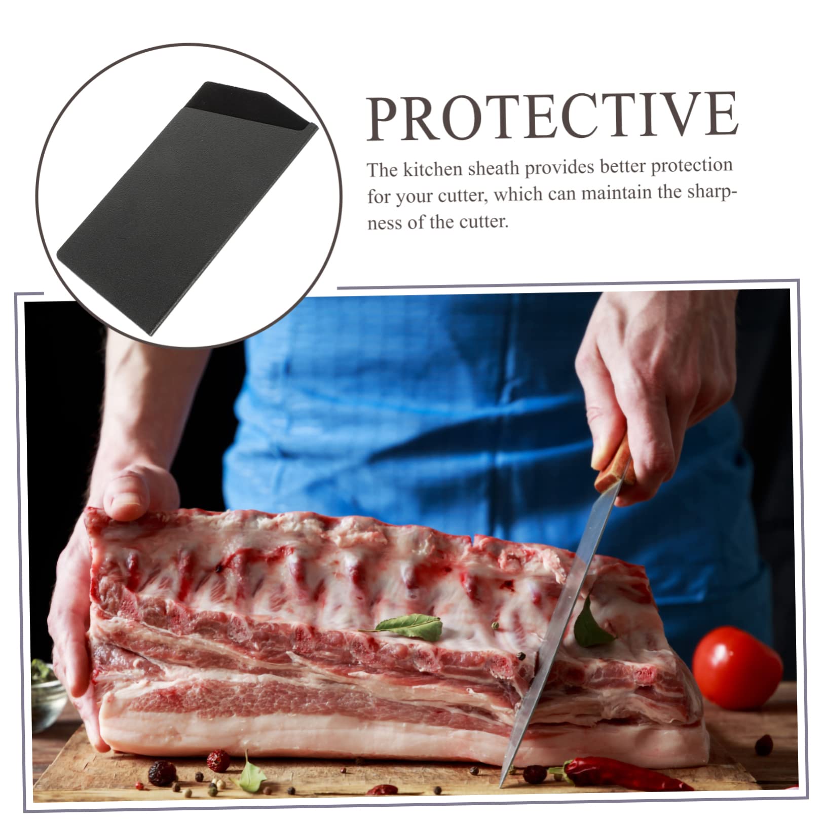 Cutter Sleeve for Kitchen Knives Portable Outdoor Knife Protection Cover Cutter Guard for Camping Bbq and Travel for Men and