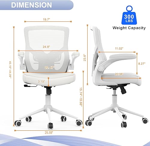 Miniatura 2 de CYKOV Silla de oficina, silla de escritorio con respaldo alto, altura ajustable y diseño ergonómico, silla de computadora para oficina en casa,