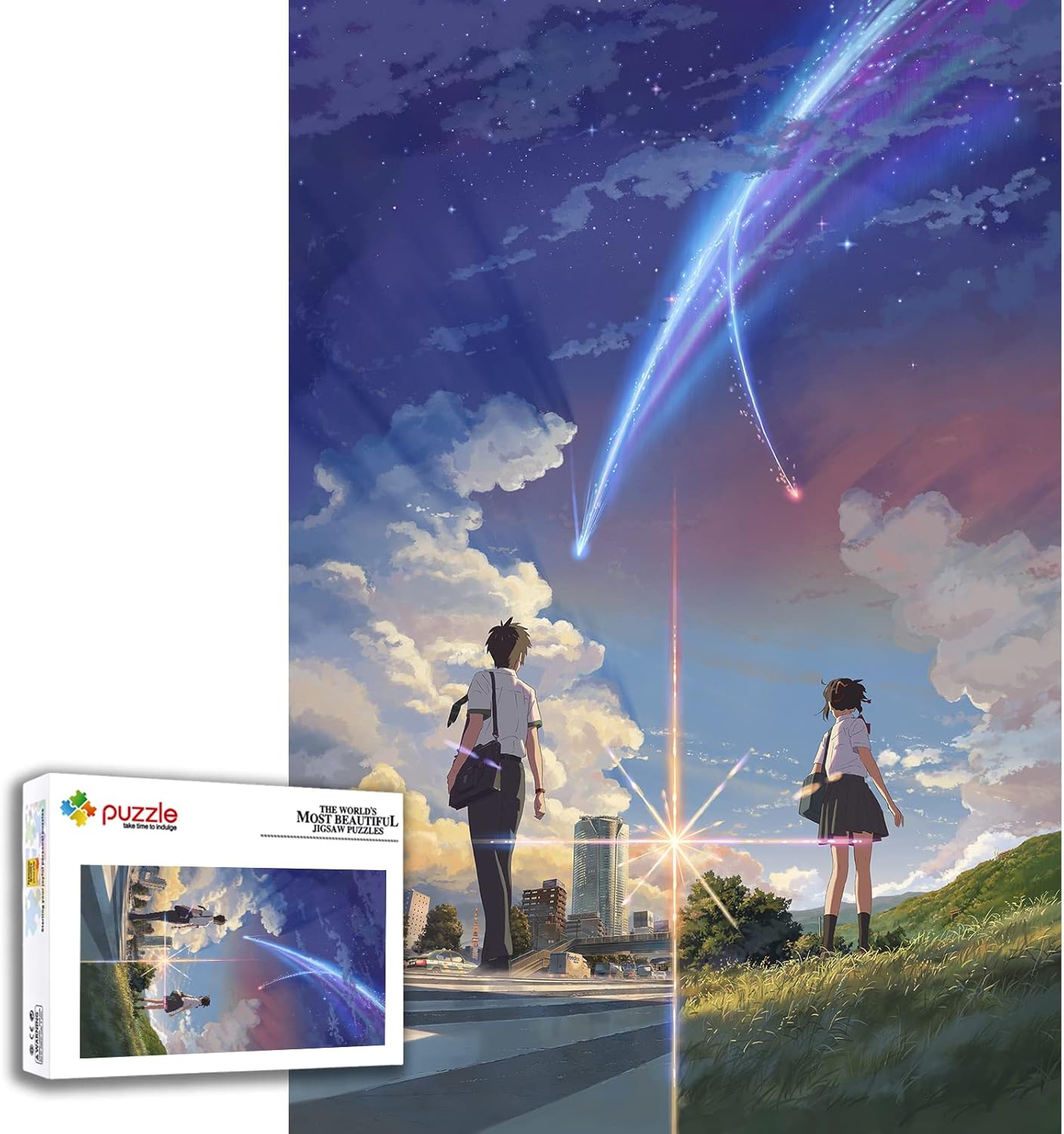 Anime Jigsaw Puzzles for Adults 1000 Pieces Wooden Collage Puzzle Art Teens 29.5x20 in …