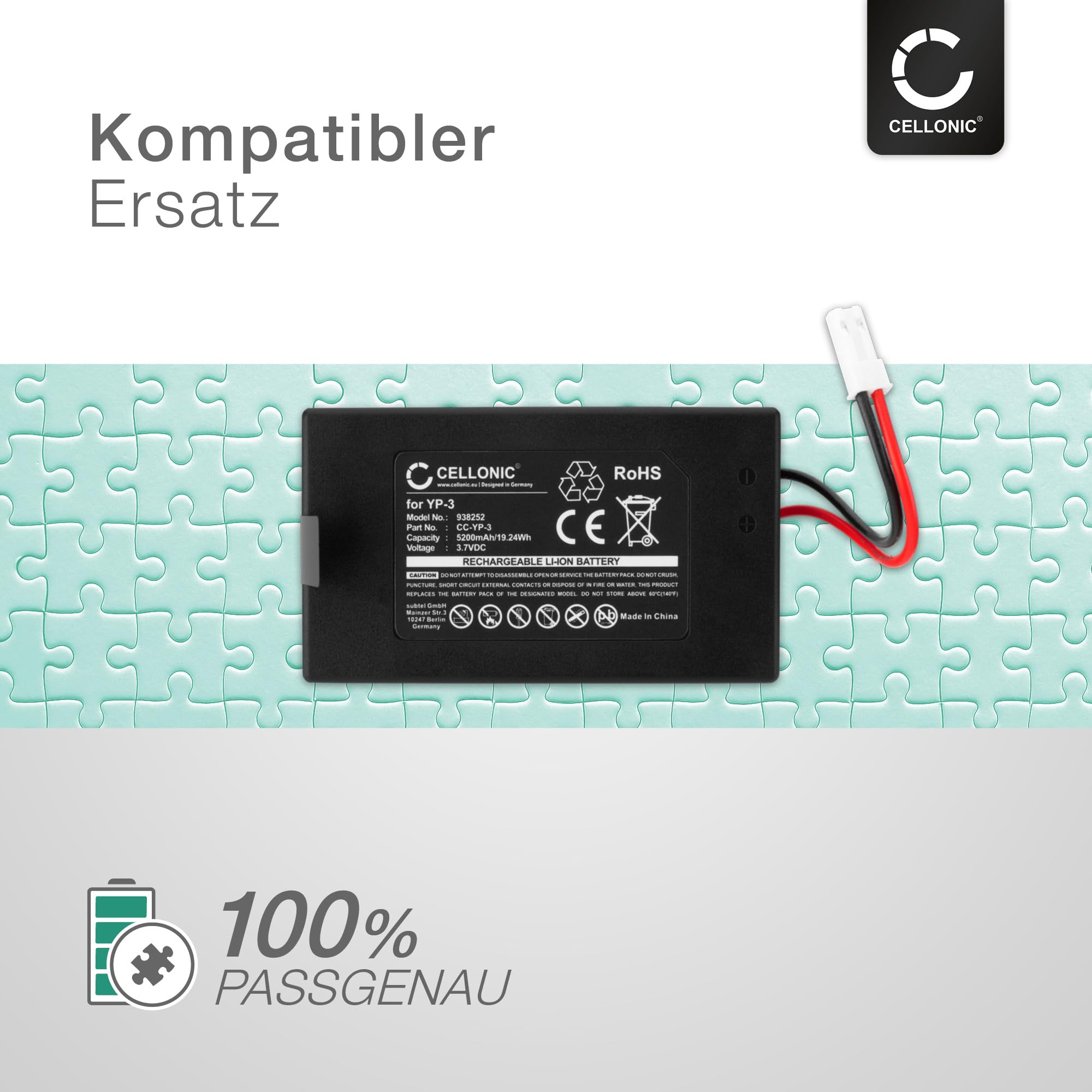 CELLONIC Akku kompatibel mit Yuneec ST10, Q500, YP-3 Blade, YP-3