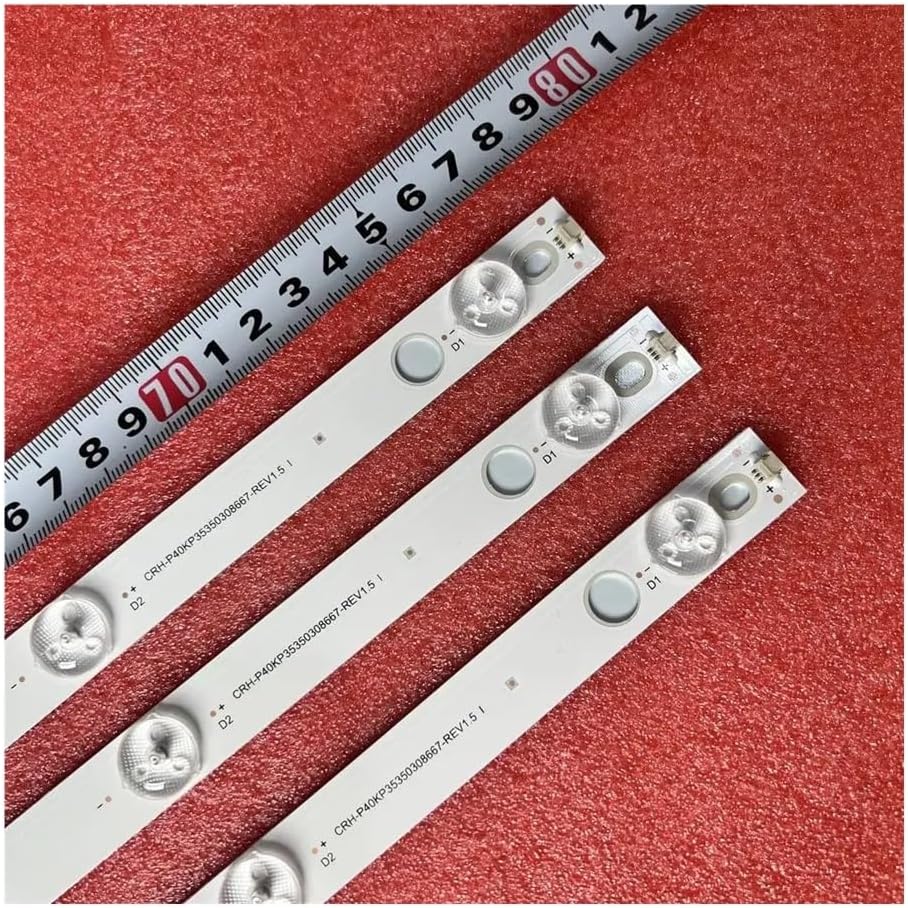 Strip Compatible with CRH-P40KP35350308667 40UI7352K 40UI7552K 40UG7242K 40UG7252K 40FG5341KF 40FG2241KF Spare Parts(Kit 3pcs for 1 TV)