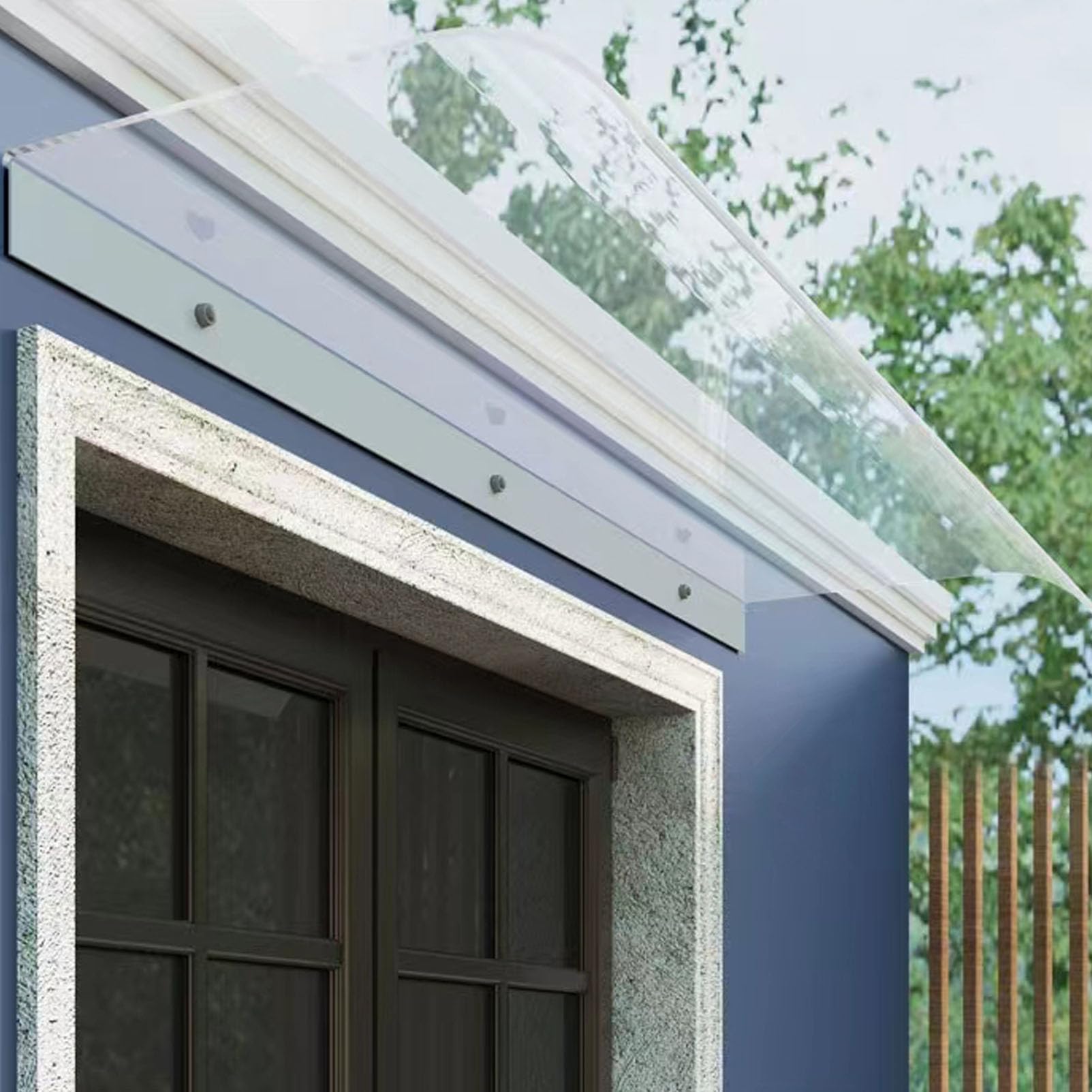 GJMSSMY UV Protection Door Canopy, 40x200cm Outdoor Awning for Entryway, Rain and Snow Shield, Durable Shelter, Weather Resistant Overhang for Front Door