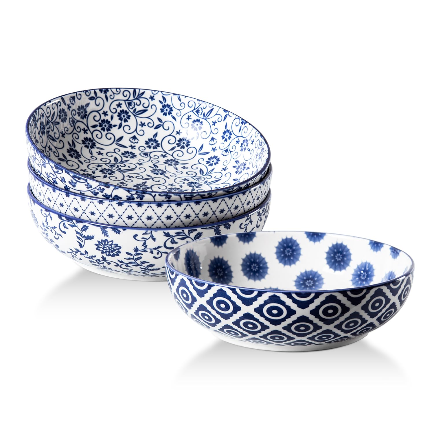 Amazon.com | Cerkik Ceramic Large Pasta Bowls - 45 OZ Salad Bowls