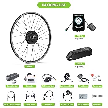 モーターホイール26インチ　48v500w Amazon | 電動自転車変換キット、36V / 48V 500Wモーター