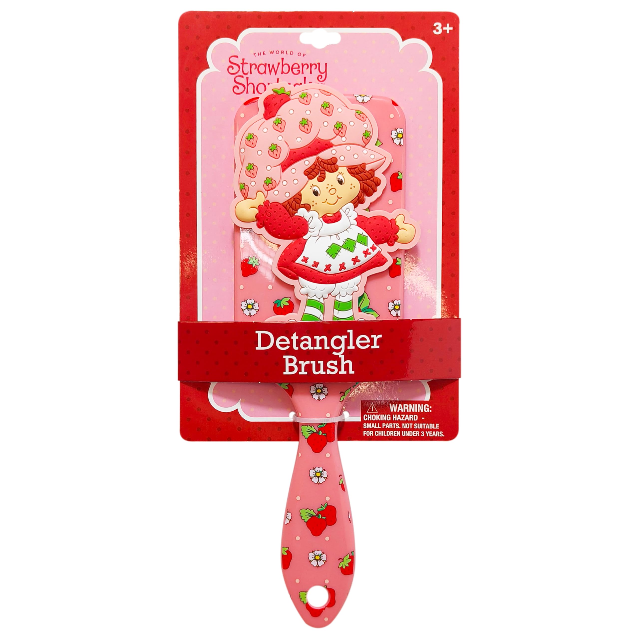 LUV HER Kids’ Detangling Hair Brush – Fun Strawberry Shortcake Design, Gentle on Wet & Dry Hair, Ideal for Kids Ages 3+, Makes Hair Care Fun and Easy