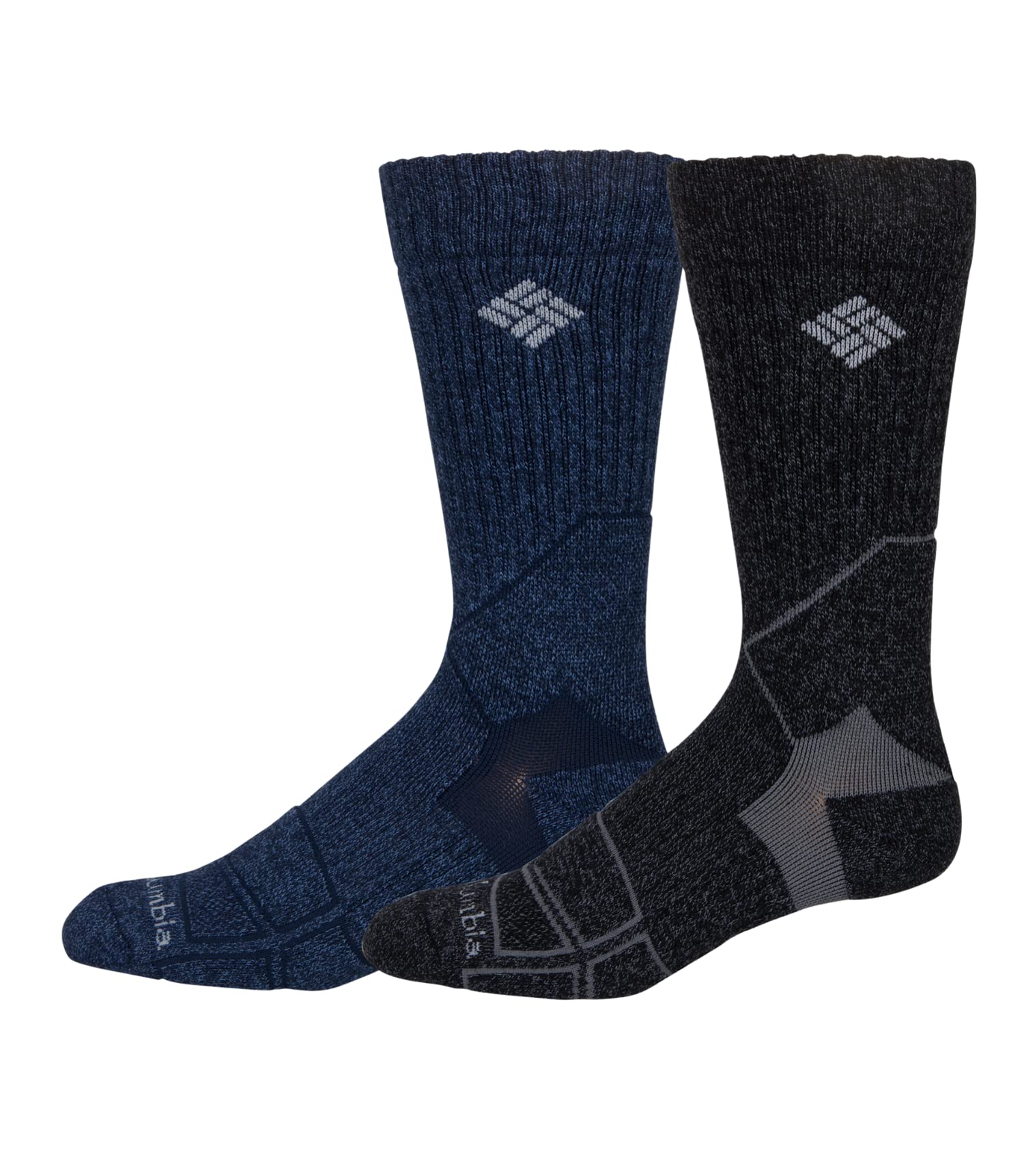 Columbia Chaussettes de randonnée moyennes pour homme, multicolores, 43-47 EU, multicolore