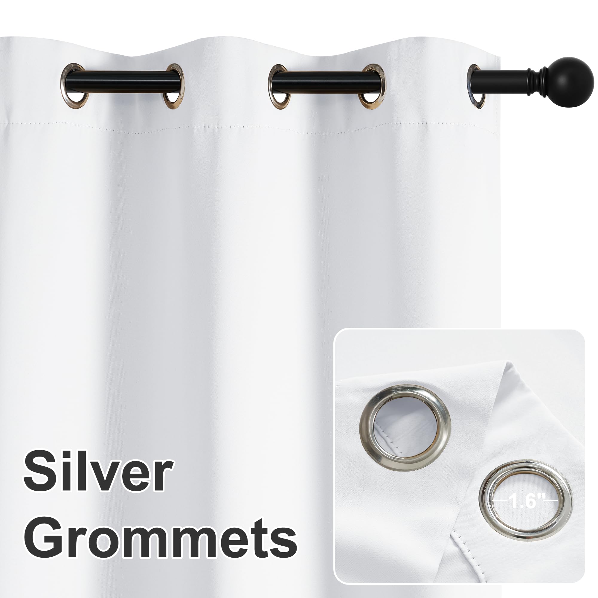 Waterproof Blackout Curtains For Patio & Porch – Thick Privacy Grommet Top (Polyester)