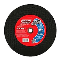 Vista 1 de Diablo Steel Demon - Disco de corte de metal de alta velocidad, ideal para cortar acero, hierro en ángulo y chapa, diámetro de 14 pulgadas, eje de 1