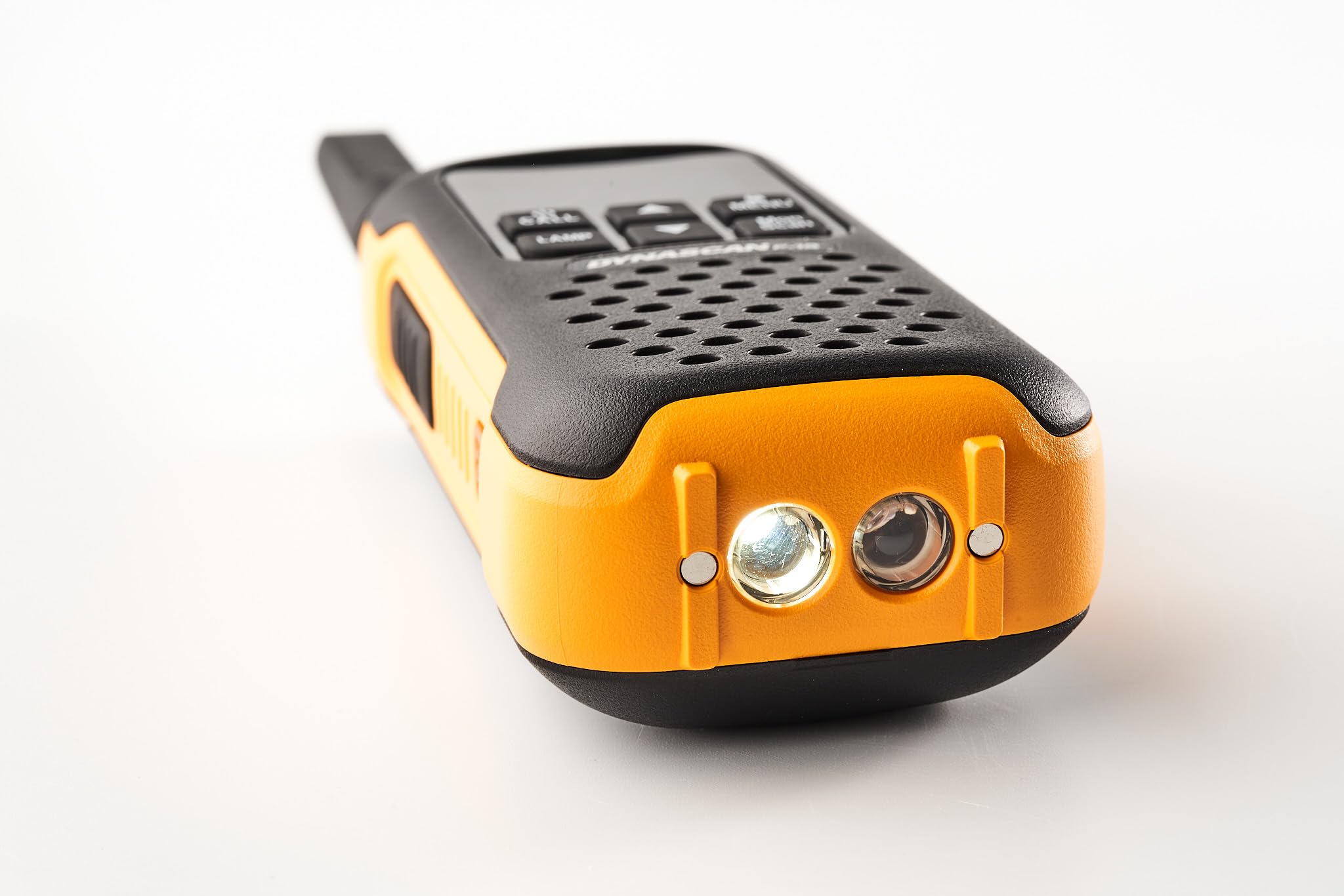 Dynascan F-15 Coppia Walkie Talkie Impermeabili IP67 Uso Libero PMR446, Ricetrasmittenti Galleggianti con SOS, Torcia LED, Funzione VOX, 16 Canali e Auricolari Inclusi