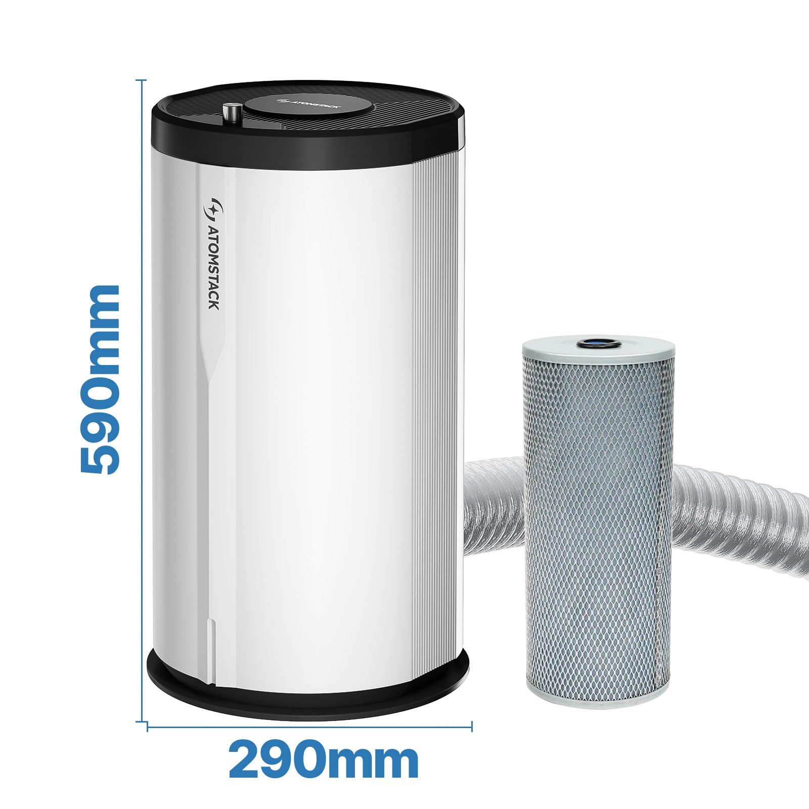 ATOMSTACK D3 Purificateur d'Air, Filtres Remplaçables, Extracteur de Fumée Pour Graveur Laser, Système de Filtration à 7 Couches, Kit de Filtres HEPA