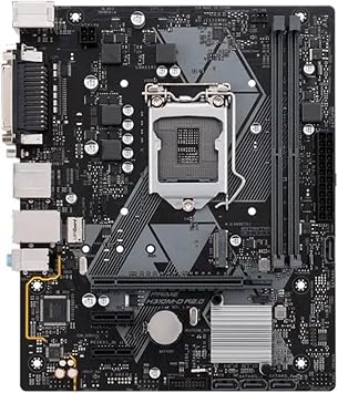 Motherboard Fit for ASUS Prime H310M-D R2.0 Motherboard is Equipped with LED Lighting Effects, DDR4 2666MHz, Supports M.2, HDMI, SATA 6Gbps