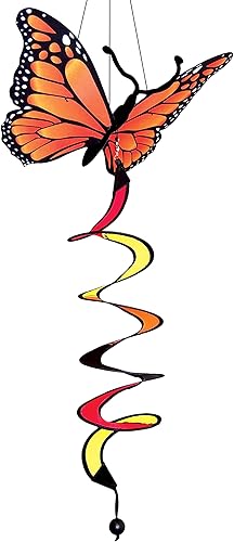 In the Breeze Monarch Butterfly Theme Twister Decoración colgante al aire libre, 4289 disponible en Yaxa Costa Rica