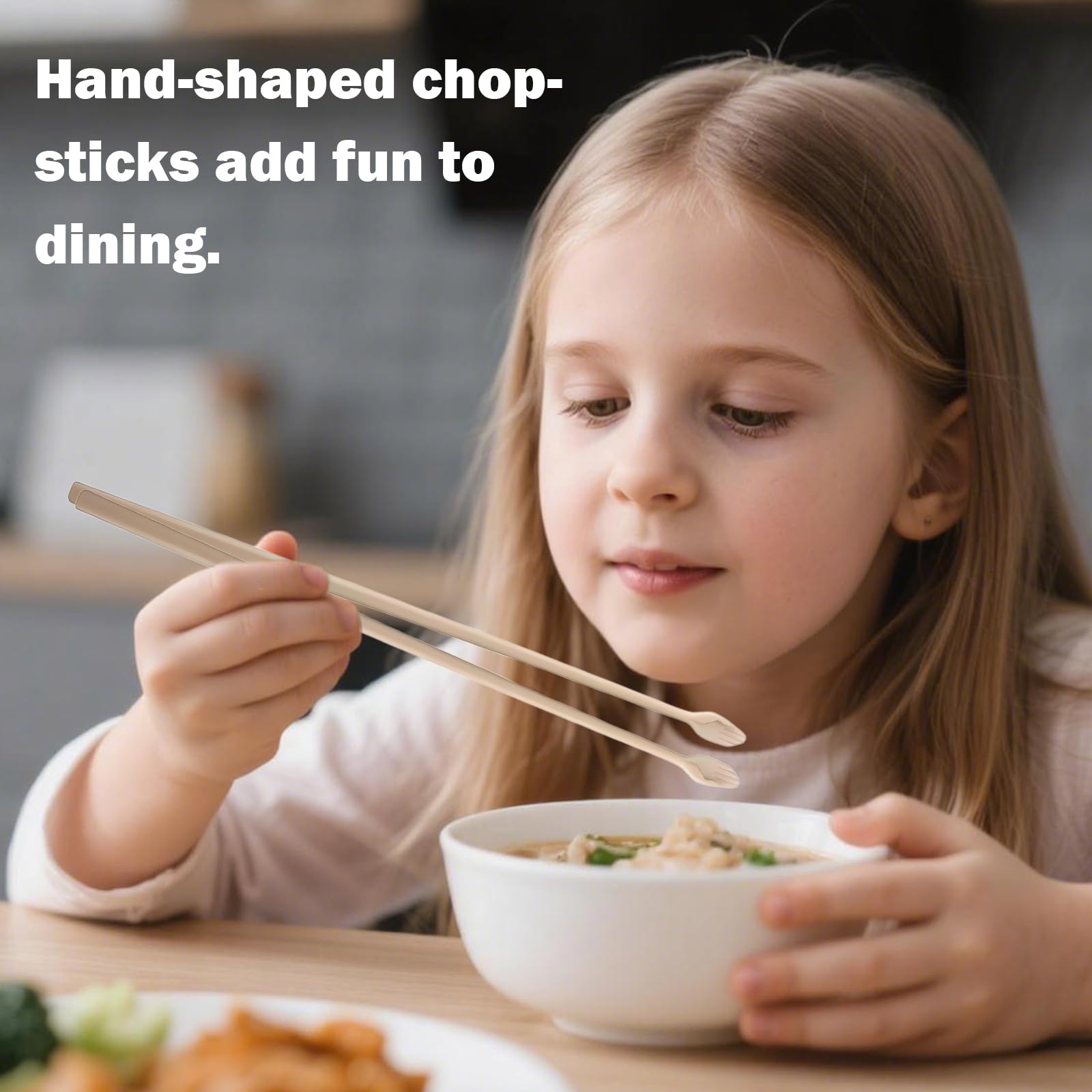 Fun Hand Chopsticks - Unique Dining Set -6