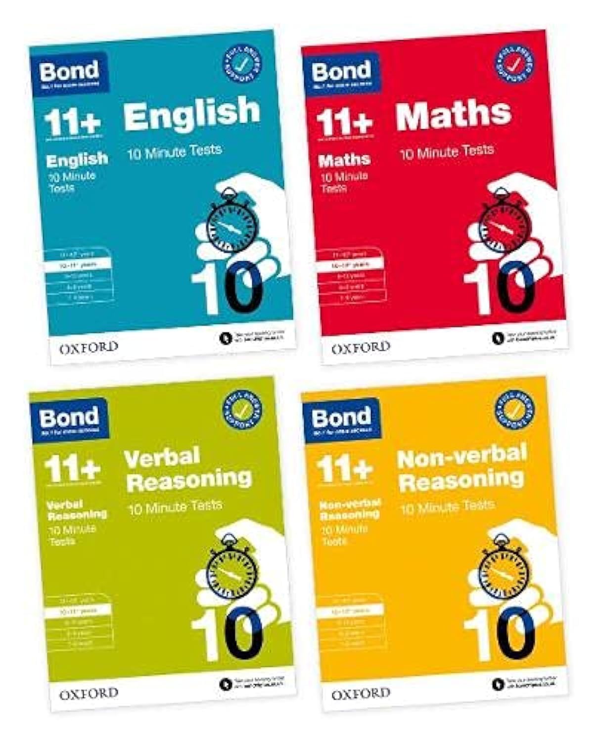 Bond 11+ 10 Minute Tests 10-11+ years Pack: Ready for the 2026 exam (for GL Assessment & other 11 plus exams) (Bond: 10 Minute Tests) Paperback – 17 Jun. 2021
