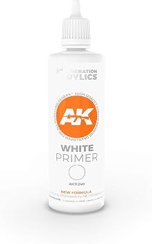 AK Interactive White Primer 100 ml - Model Building Paints and Tools # 11240