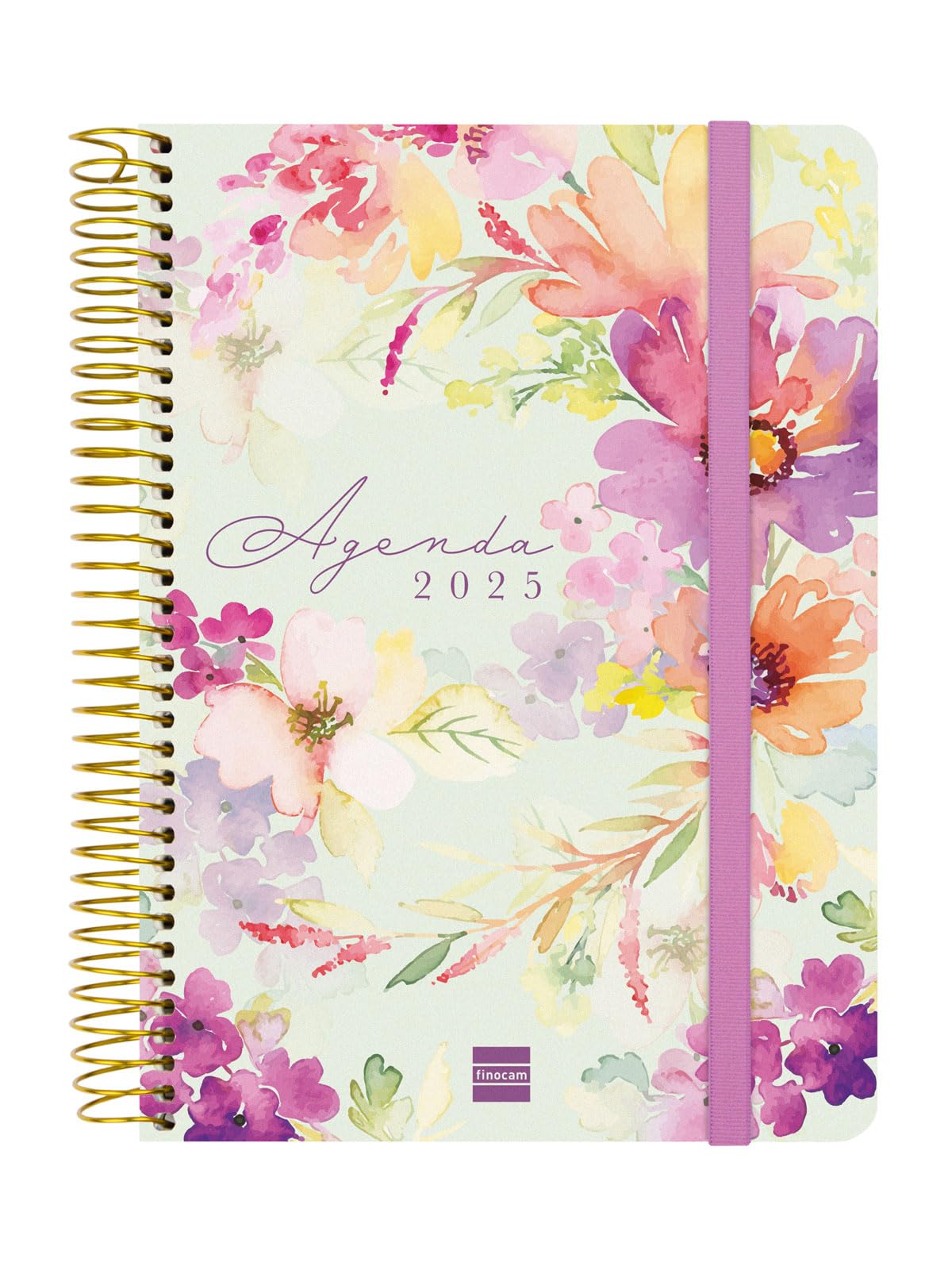 Finocam - Agenda Cloe 16 Meses 2024 2025 Semana Vista Horizontal Septiembre 2024 - Diciembre 2025 (16 meses) Rosa Español