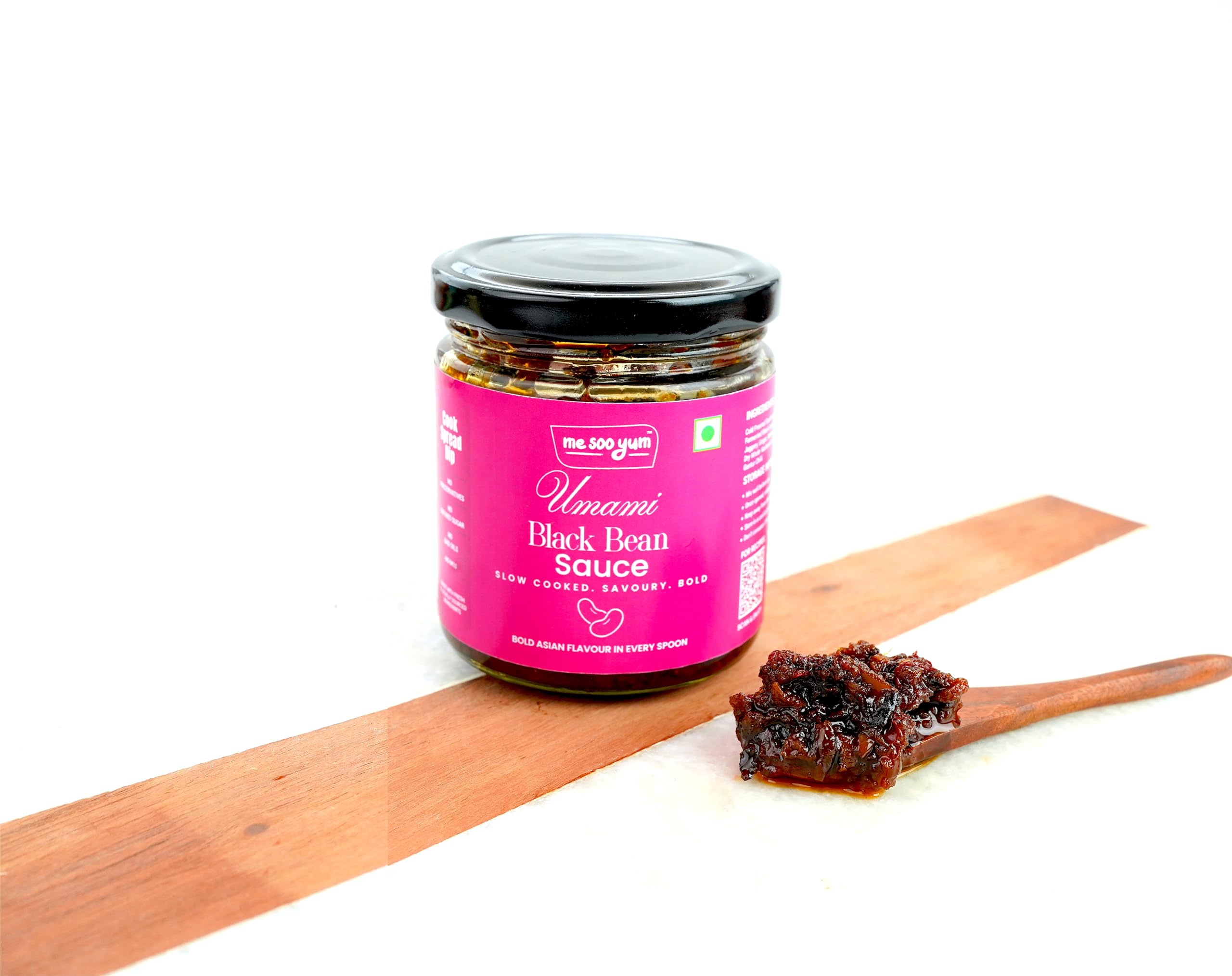 MeSooYum Umami Black Bean Sauce, Fermented Black Soya Bean with Chilli Oil, No Refined Sugar, No Preservatives, No MSG, Made with Fresh Ingredients & Cold Pressed Oil - Image 6 thumbnail