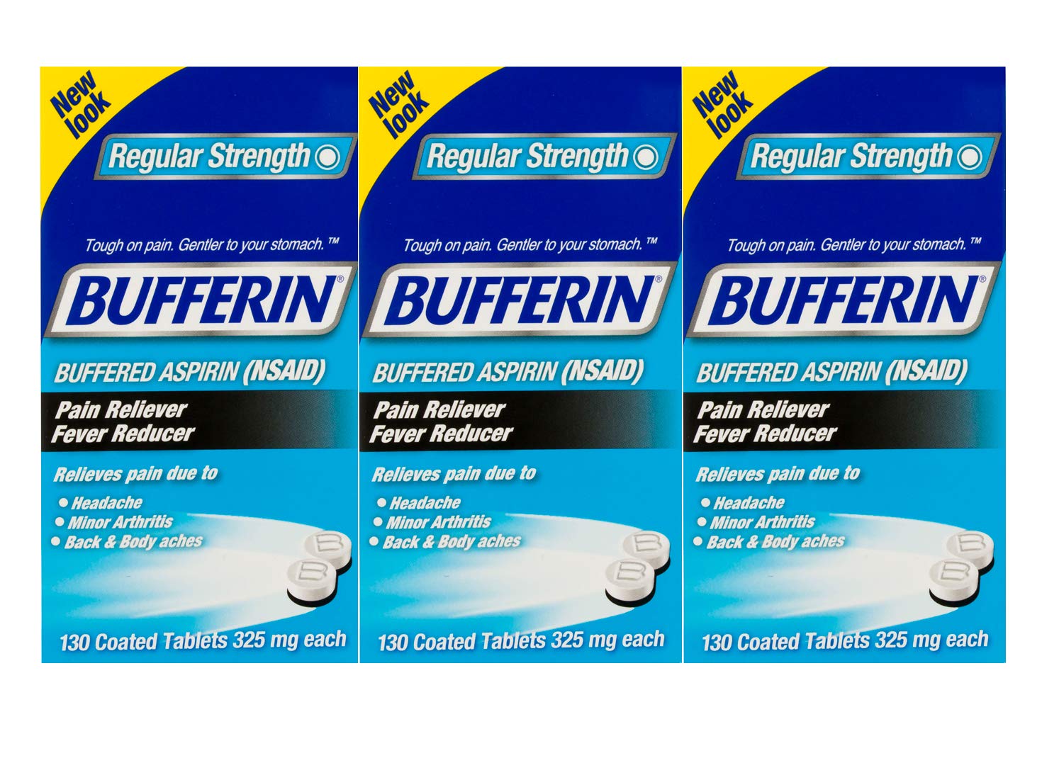 Buy Bufferin Aspirin Pain Reliever/Fever Reducer Coated s, Relieves