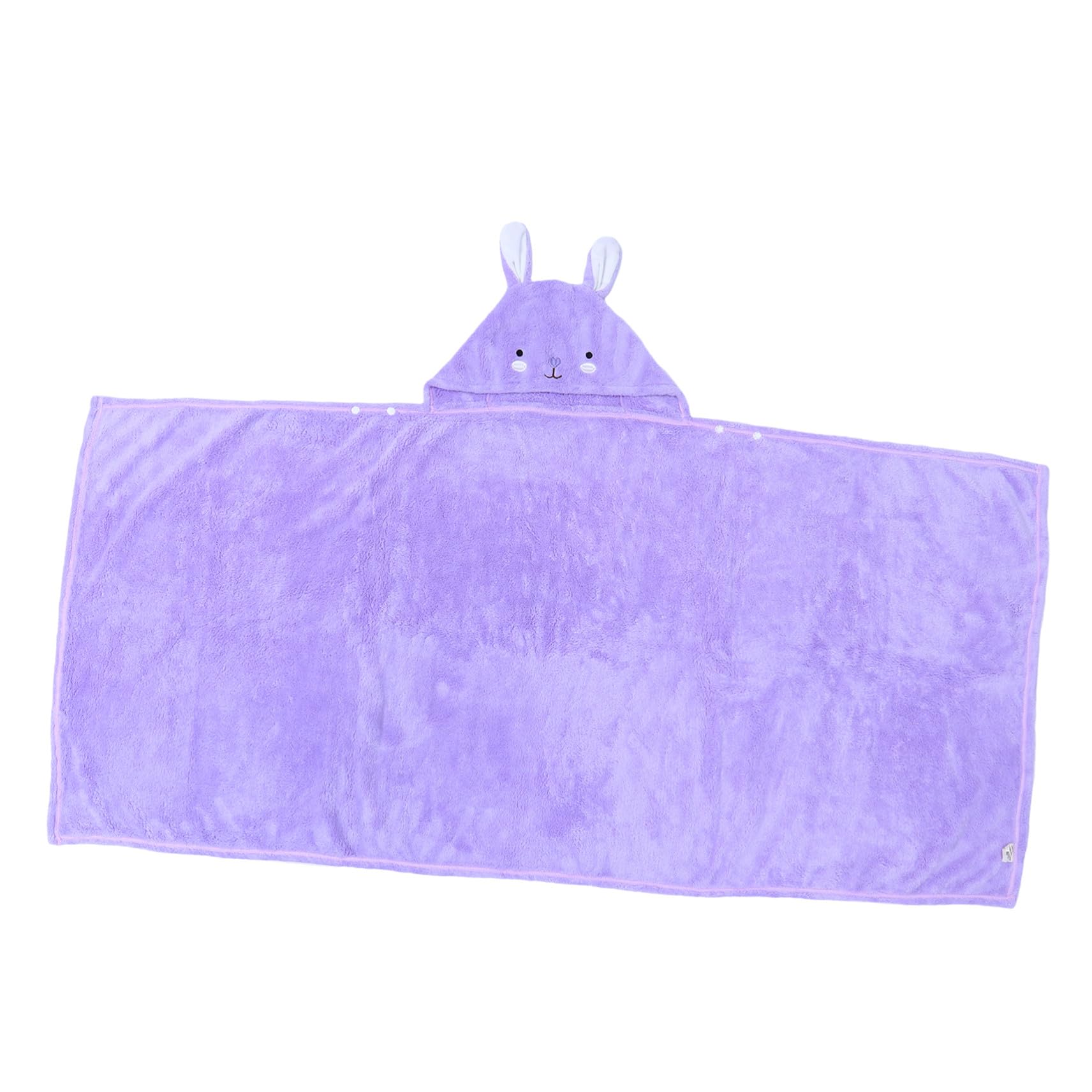 DOITOOL Kinder Badetuch mit Kapuze Violett 70x140cm, Cartoon