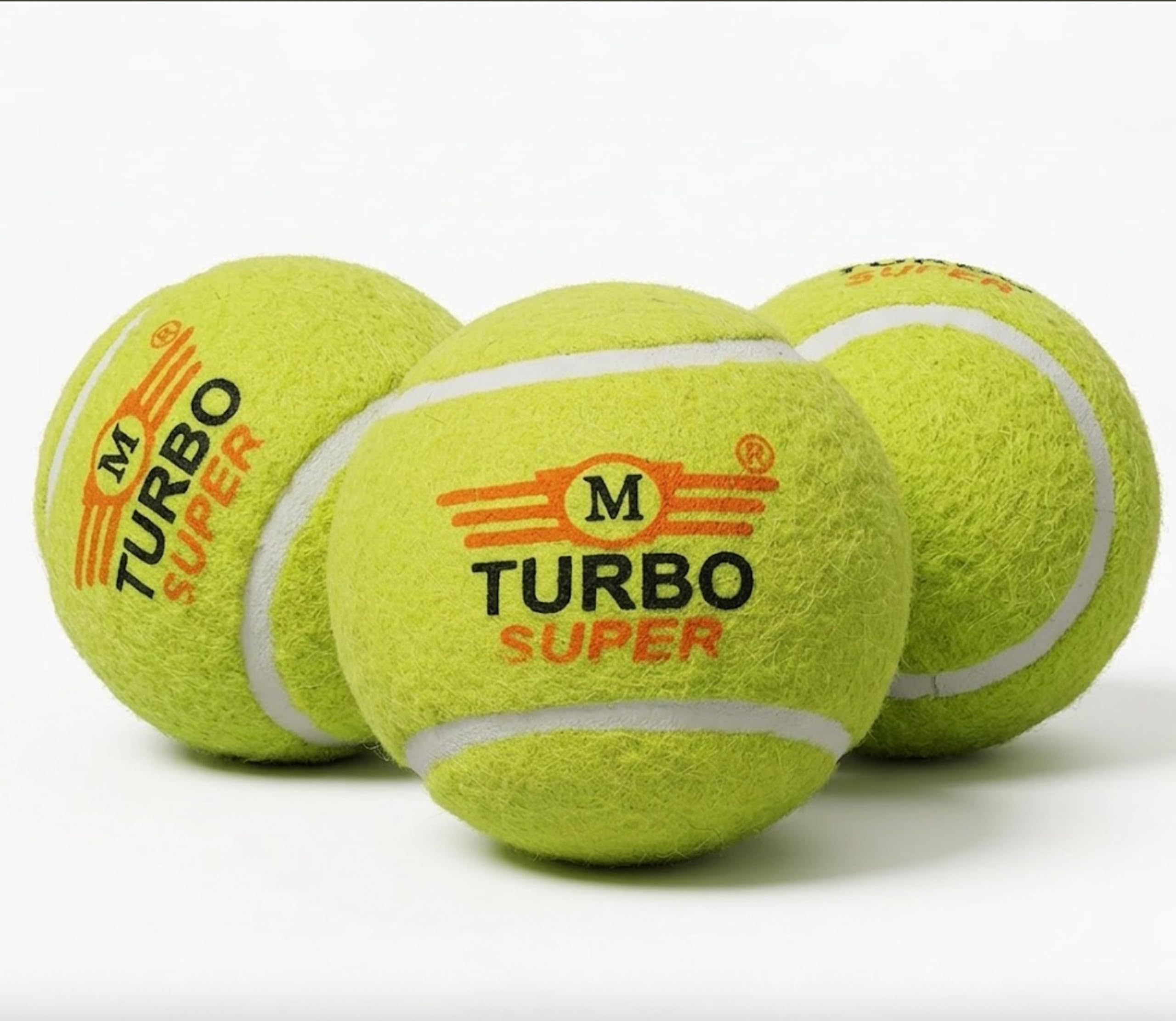 M Turbo Super Tennis Ball, Yellow, Pack of 3, for Practice and TrainingM Turbo Cricket Balls for Home,Practice Tennis Ball Cricket | Lightweight Rubber Cricket Balls,Green (Pack of 3)-picture-25