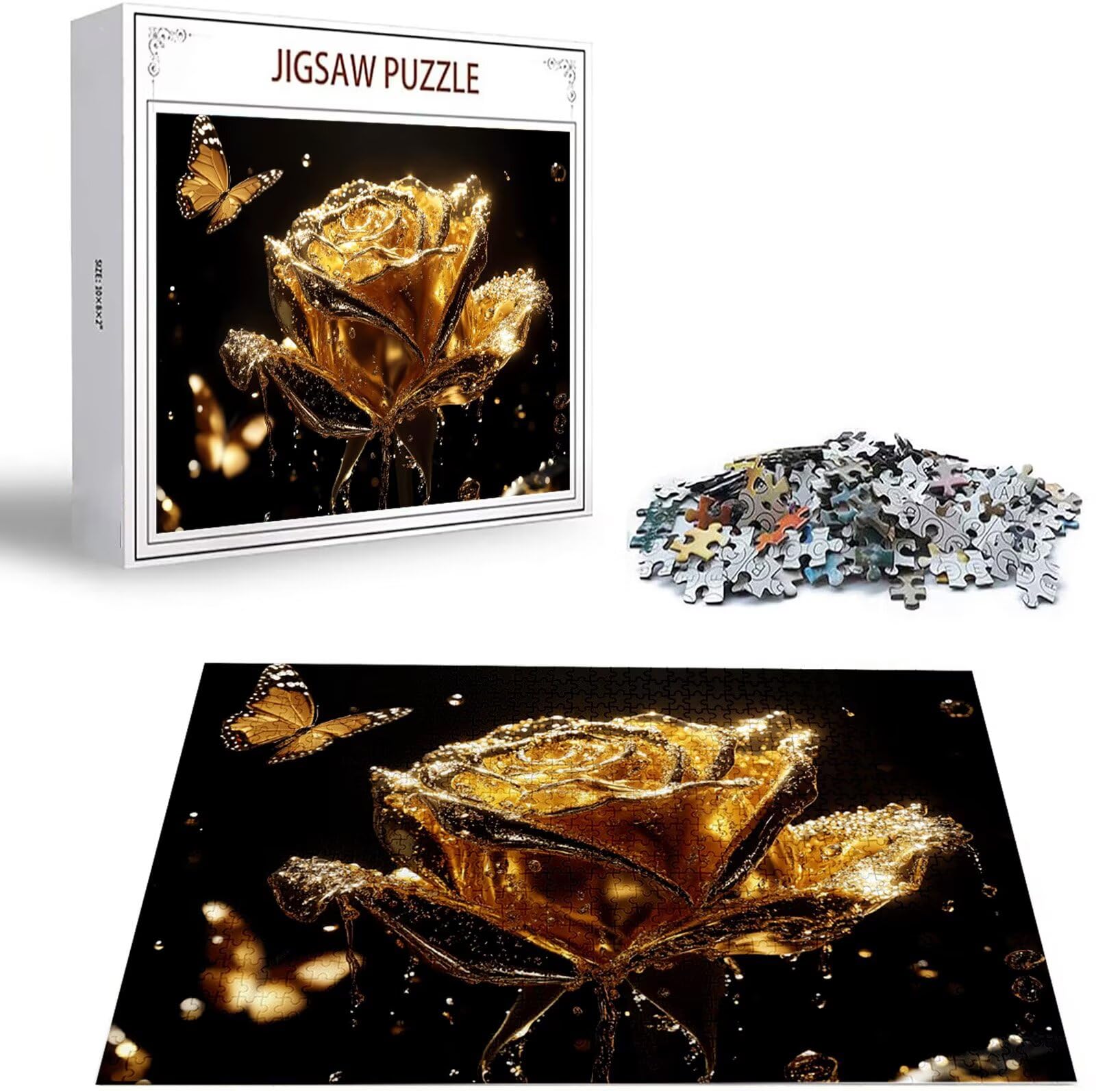 Puzzle 5000 Pezzi, 3 4 5 Anni Puzzle Oro 6 7 8 Anni Giochi Educativi Sostenibili Con Motivi Per Adulti Da Gioco in Legno Di Alta Qualità Jigsaw Rosa per Gioco Familiare, 2026 Regalo Natale H-485