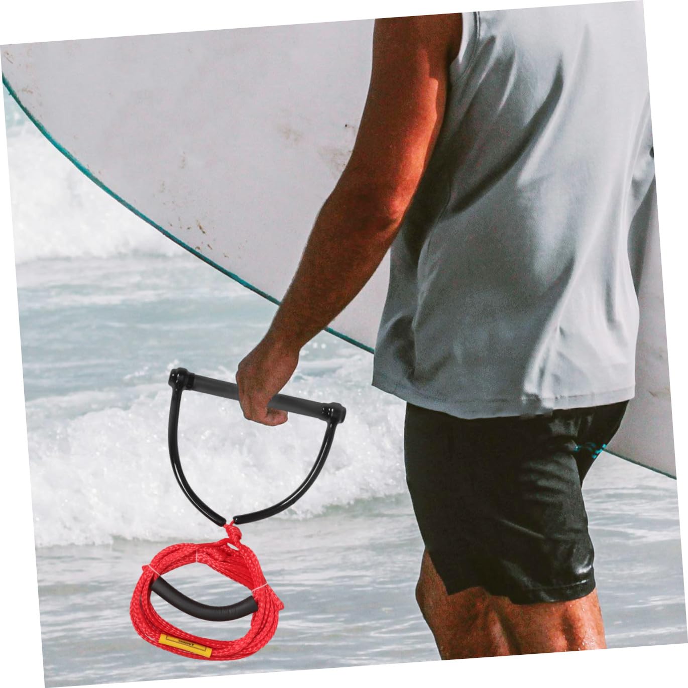 Wasserski Seil mit Griff Verschleißfestes Pp Material Robustes Wakeboard Abschleppseil für Kniebrett Vielseitig Einsetzbar für Wassersport Tragbares und Langlebiges