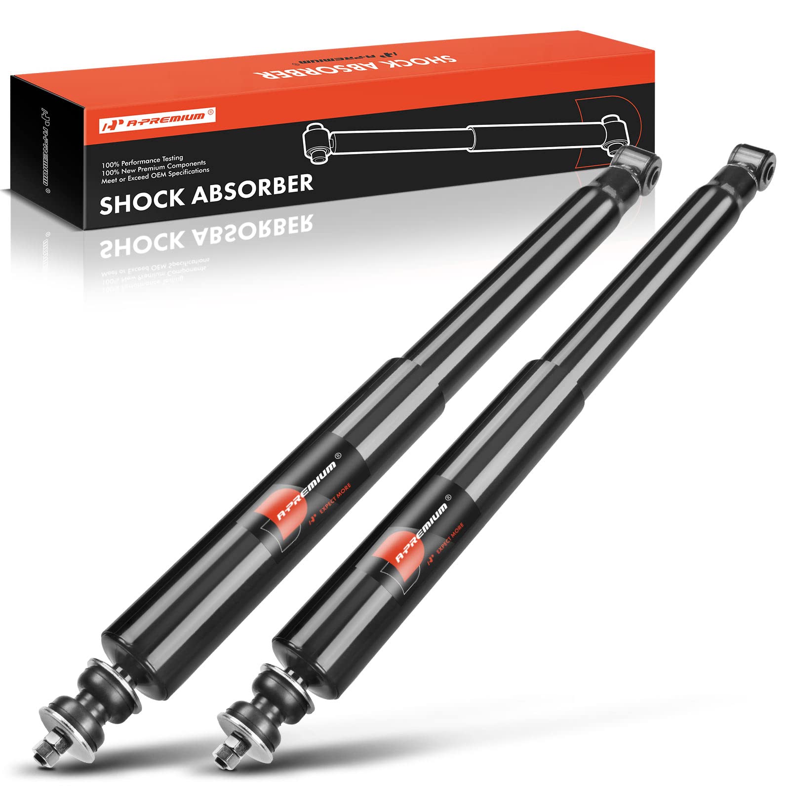A-premiumRear Pair (2) Shock Absorber Compatible with Ford F-150 1997-2003, F-150 Heritage 2004, RWD Only, Driver and Passenger Side