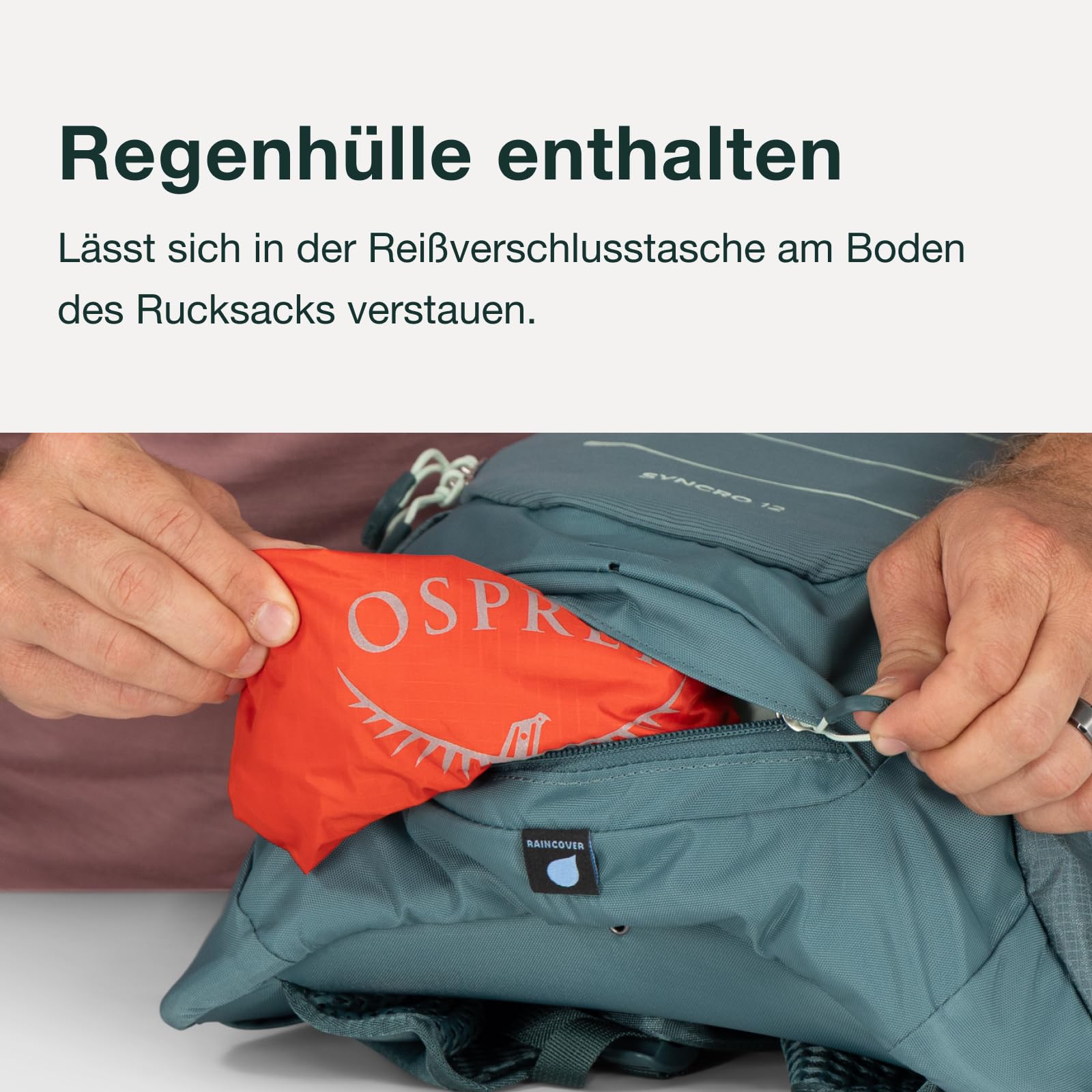 Osprey Syncro Herren-Fahrradrucksack, 20L, Raven Black