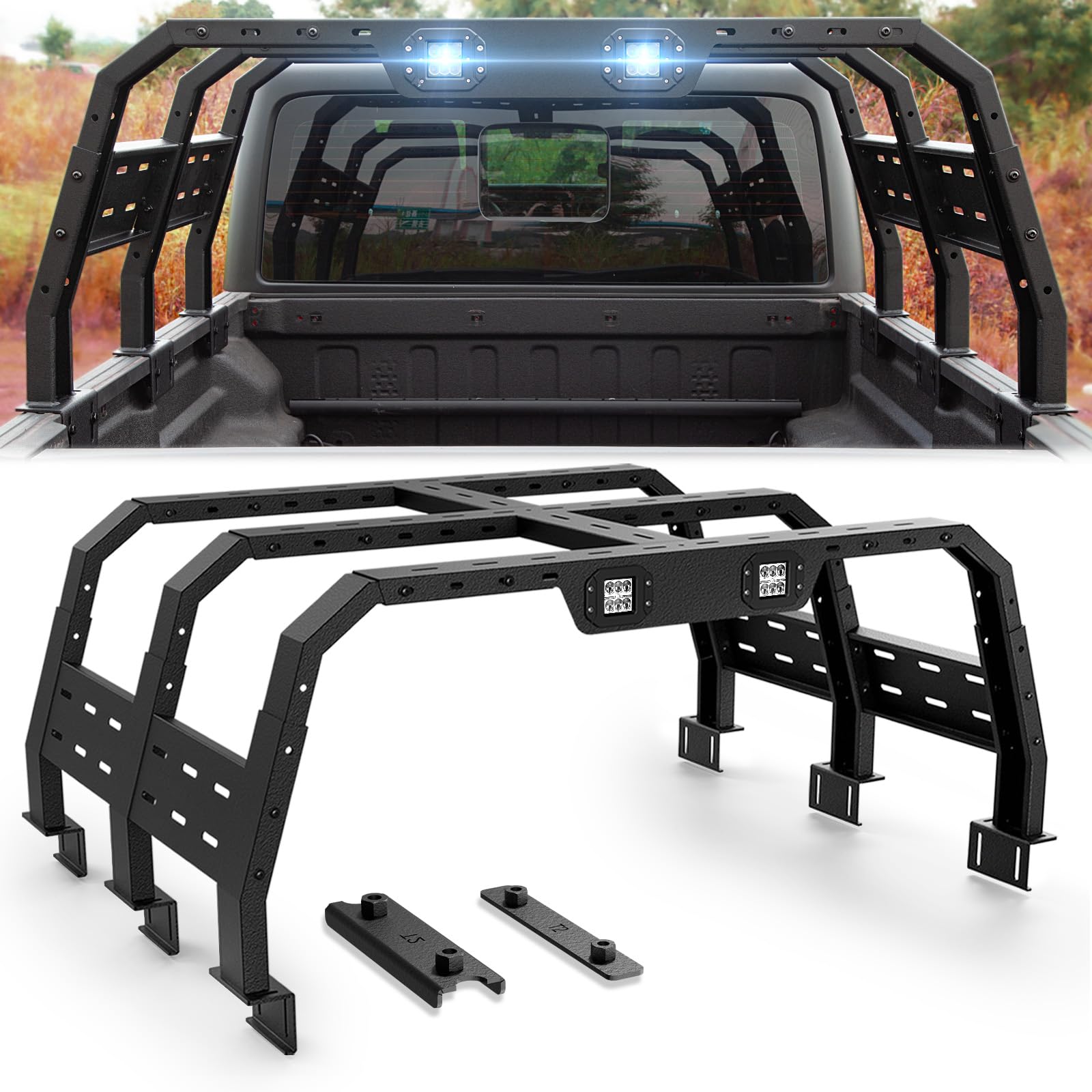 Bed Rack CLAMBER Overland For Full-Size Pickup With/Without Bed Tmat ...
